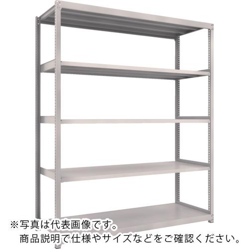 TRUSCO ( トラスコ中山 ) スチール写真仕合わせ M2型軽中量棚 1760×880×H2100 5段 単体 ネオ薄墨色 ( M2-7695 )