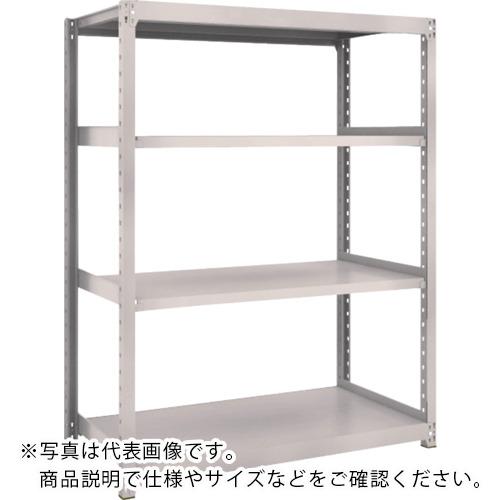 TRUSCO ( トラスコ中山 ) スチールラック M2型軽中量棚 1160×880×H1500 4段 単体 ネオグレー ( M2-5494 )