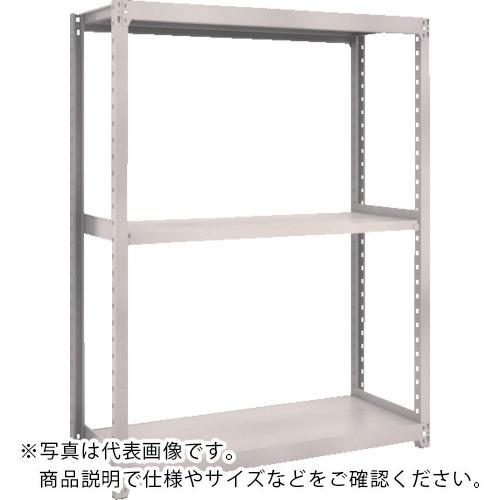 TRUSCO ( トラスコ中山 ) スチールラック M2型軽中量棚 1160×880×H1500 3段 単体 ネオグレー ( M2-5493 )