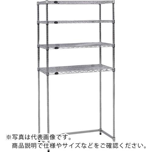 TRUSCO ( トラスコ中山 ) スチール製メッシュラック下段開放型 W905XD305XH1533 棚板4枚 ( TME-SB-5334 )