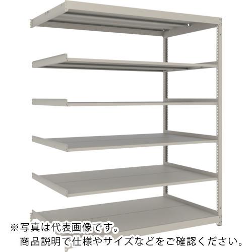 TRUSCO ( トラスコ中山 ) スチールラック 薄板ラック(棚板分割タイプ、耐荷重100Kg)1800×875×H1800 6段連結 ネオグレー ( UL-6696B NG )