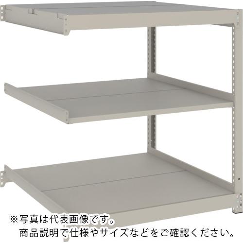 TRUSCO ( トラスコ中山 ) スチールラック 薄板ラック(棚板分割タイプ、耐荷重100Kg)900×595×H900 3段連結 ネオグレー ( UL-3363B NG )