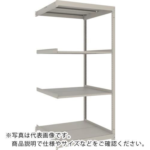TRUSCO ( トラスコ中山 ) スチールラック 薄板ラック(棚板分割タイプ、耐荷重100Kg)1200×875×H1800 4段連結 ネオグレー ( UL-6494B NG )