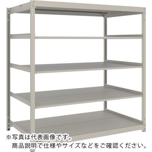 TRUSCO ( トラスコ中山 ) スチールラック 薄板ラック(棚板分割タイプ、耐荷重100Kg)1800×595×H1500 5段単体 ネオグレー ( UL-5665 NG )