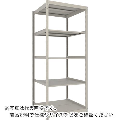 TRUSCO ( トラスコ中山 ) スチールラック 薄板ラック(棚板分割タイプ、耐荷重100Kg)1200×595×H2100 5段単体 ネオグレー ( UL-7465 NG )