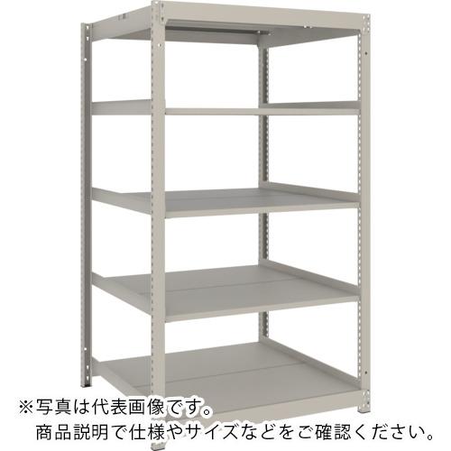 TRUSCO ( トラスコ中山 ) スチールラック 薄板ラック(棚板分割タイプ、耐荷重100Kg)900×595×H1500 5段単体 ネオグレー ( UL-5365 NG )
