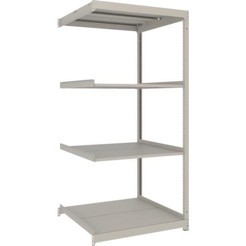 TRUSCO ( トラスコ中山 ) スチールラック 薄板ラック(棚板分割タイプ、耐荷重100Kg)900×875×H1800 4段連結 ネオグレー ( UL-6394B NG )