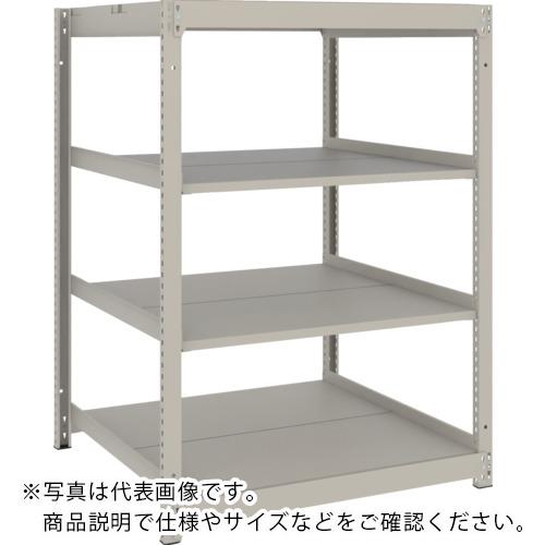 TRUSCO ( トラスコ中山 ) スチールラック 薄板ラック(棚板分割タイプ、耐荷重100Kg)1200×875×H1200 4段単体 ネオグレー ( UL-4494 NG )