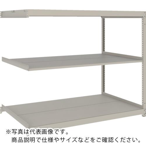 TRUSCO ( トラスコ中山 ) スチールラック 薄板ラック(棚板分割タイプ、耐荷重100Kg)1800×595×H1200 3段連結 ネオグレー ( UL-4663B NG )