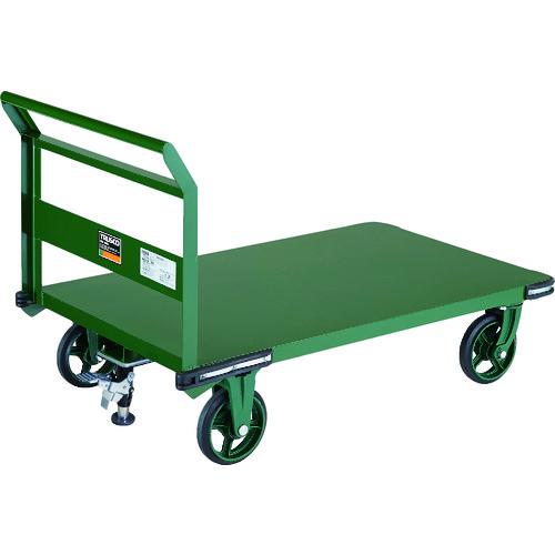 TRUSCO ( トラスコ中山 ) 鋼鉄製運搬車 1200X750 Φ200鋳物車輪 Lストッパー付 ( OH-1SS )