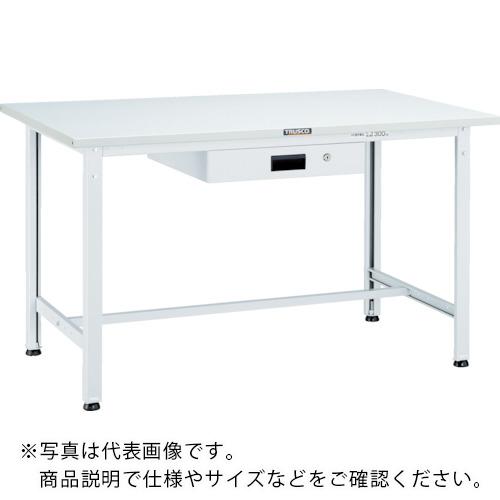 TRUSCO ( トラスコ中山 ) 軽荷重作業台(300kg)AE型 1800X750XH740 薄型1段引出付 ホワイト色 ( RAE-1800UDK1W )