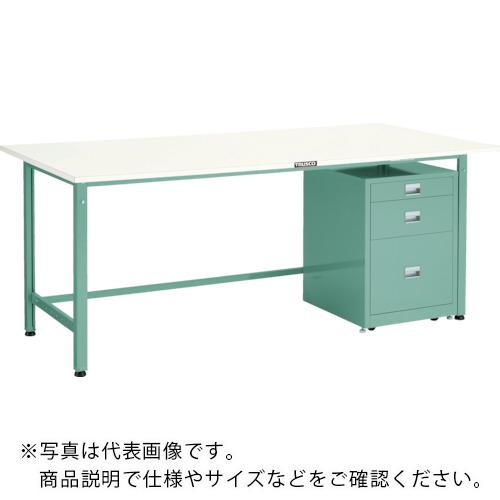 TRUSCO ( トラスコ中山 ) 軽荷重作業台(300kg)AE型 1800X750 3段キャビネット付 ダークグレー色 ( SAE-1800UDC111 DG )|トキワONLINE