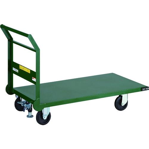 TRUSCO ( トラスコ中山 ) 鋼鉄製運搬車 1200X600 Φ150エアキャスター Lストッパー付 ( SH-2LNACSS )