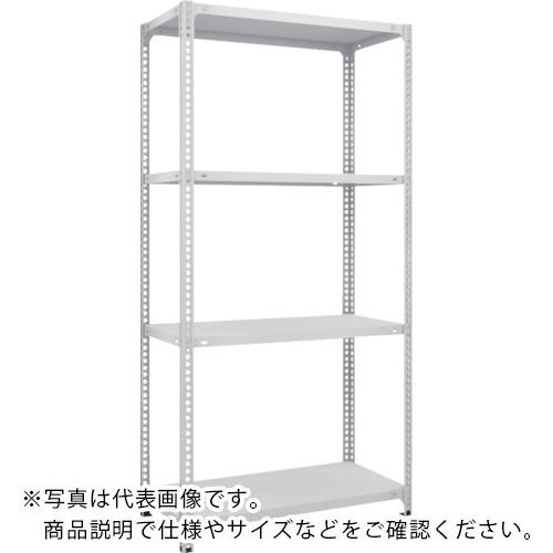 TRUSCO ( トラスコ中山 ) スチール写真仕合わせ SBL型抗菌ペンキ塗りセミボルトレス軽さ棚 W875XD300XH1800 4段 W色 ( SBL-6334-W )