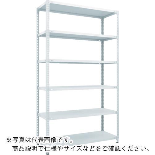 TRUSCO ( トラスコ中山 ) スチールラック SBL型抗菌塗装セミボルトレス軽量棚 W1200XD300XH2100 6段 W色 ( SBL-7436-W )