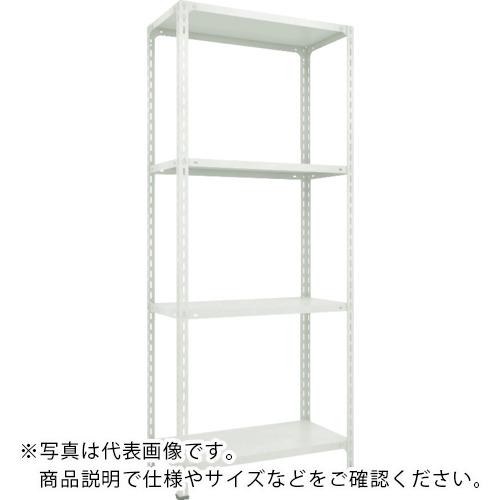 TRUSCO ( トラスコ中山 ) スチールラック 軽量棚開放型 1200X450XH2100 4段 ネオグレー ( 74X-14 NG(ﾈｵｸﾞﾚｰ) )