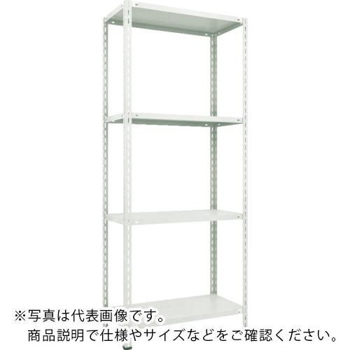 TRUSCO ( トラスコ中山 ) スチールラック 軽量棚 中棚ボルトレス型1200X300X2100 4段 ネオグレー ( L74V-14 NG(ﾈｵｸﾞﾚｰ) )