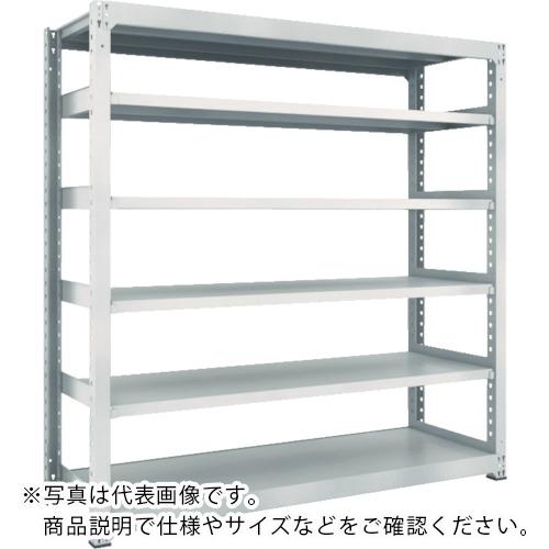 TRUSCO ( トラスコ中山 ) スチールラック M3型中量棚 900×921×H1800 6段 単体 ネオグレー ( M3-6396 NG(ﾈｵｸﾞﾚｰ) )