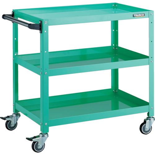 TRUSCO ( トラスコ中山 ) 物の具手押し車 ラビットワゴン 700×450×H740 手持ち部分付 ウレタン拷問台 青少年緑であること ( RBW-773HU YG ) 花・ガーデン・DIY-DIY・工具-その他
