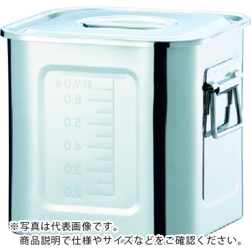 TRUSCO ( トラスコ中山 ) ステンレス角タンク 12.6L 240 取手付 ( T-FC-9 )