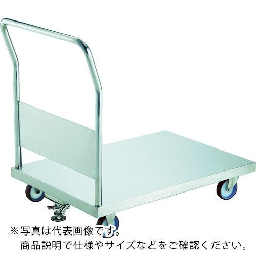 TRUSCO ( トラスコ中山 ) オールステンレス台車 1200X750 φ100NU ストッパー付 ( AS-1-100NU-S )