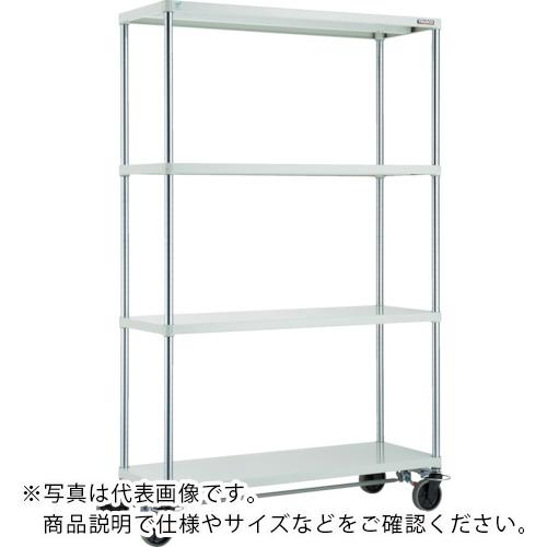 TRUSCO ( トラスコ中山 ) スチールラック フェニックスラック 1800X600 U車輪4輪S付 W色 抗菌粉体塗装 ( PER-6664-U125-B4-W )