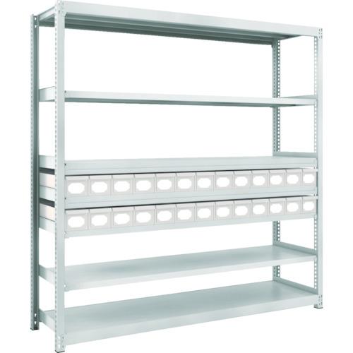 TRUSCO ( トラスコ中山 ) スチールラック M2型軽中量棚 H1800 スチール引出付 小X26 ( M2-6647-A26 )
