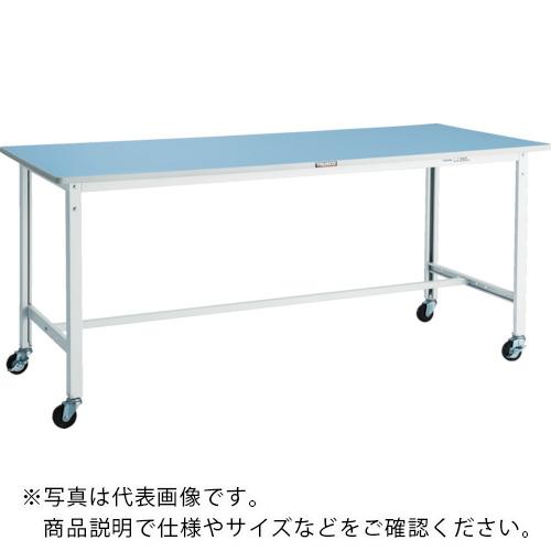 TRUSCO ( トラスコ中山 ) 軽荷重作業台(125kg)BE型 1200X750XH806 φ75キャスター付 ホワイト色 ( BER-1275C75W )