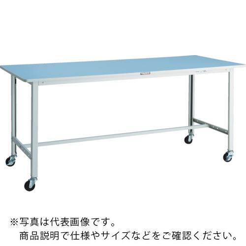 TRUSCO ( トラスコ中山 ) 軽荷重作業台(90kg)BO型 1800X900XH809 φ75キャスター付 ホワイト色 ( BOR-1890C75 )