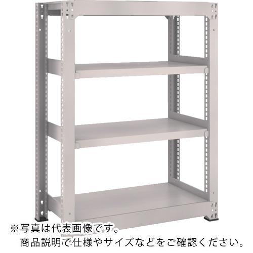 TRUSCO ( トラスコ中山 ) スチール写真仕合わせ M3型中量棚 1500×1121×H1200 4段 単体 ネオ薄墨色 ( M3-45124 NG )