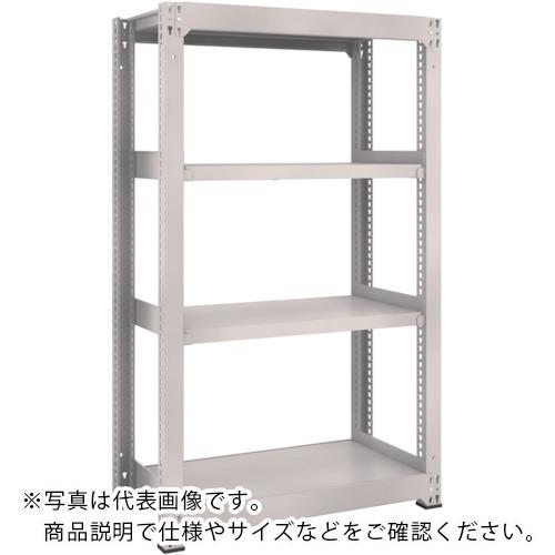 TRUSCO ( トラスコ中山 ) スチール写真仕合わせ M3型中量棚 1500×1121×H1500 4段 単体 ネオ薄墨色 ( M3-55124 NG )