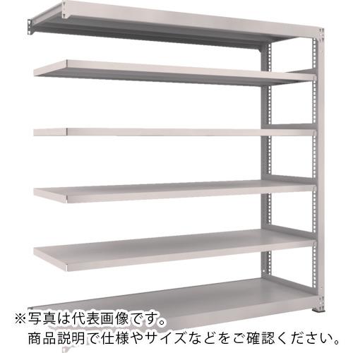 TRUSCO ( トラスコ中山 ) スチールラック M3型中量棚 1800×1121×H1800 6段 連結 ネオグレー ( M3-66126B NG )