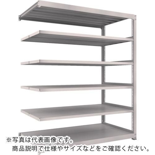 TRUSCO ( トラスコ中山 ) スチールラック M3型中量棚 1500×1121×H2100 6段 連結 ネオグレー ( M3-75126B NG )