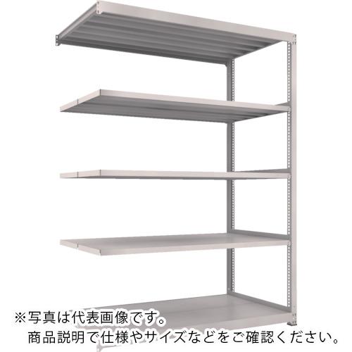 TRUSCO ( トラスコ中山 ) スチールラック M3型中量棚 1800×1121×H2400 5段 連結 ネオグレー ( M3-86125B NG )