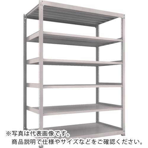 TRUSCO ( トラスコ中山 ) スチールラック M3型中量棚 1200×1121×H2400 6段 単体 ネオグレー ( M3-84126 NG )