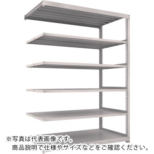 TRUSCO ( トラスコ中山 ) スチールラック M3型中量棚 1500×1121×H2400 6段 連結 ネオグレー ( M3-85126B NG )