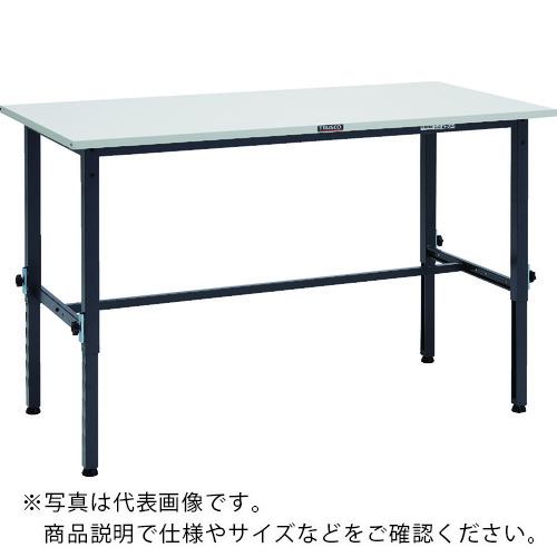 TRUSCO ( トラスコ中山 ) 軽荷重作業台高さ調節式(150kg)AEM型 1500X600XH650~950 基本タイプ ダークグレー色 ( SAEM-1560 DG )