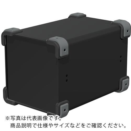タカチ ( タカチ電機工業 ) コーナーガード付アルミケース ブラック/グレー ( UCG18-18-28BG ) 【メーカー取寄】
