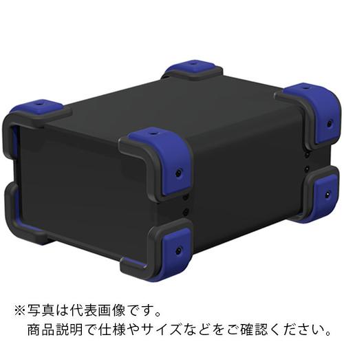 タカチ ( タカチ電機工業 ) コーナーガード付アルミケース ブラック/ネイビー ( UCG15-9-20BN ) 【メーカー取寄】