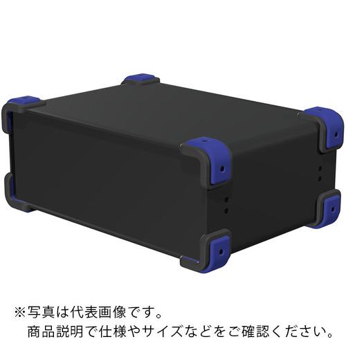 タカチ ( タカチ電機工業 ) コーナーガード付アルミケース ブラック/ネイビー ( UCG32-12-22BN ) 【メーカー取寄】