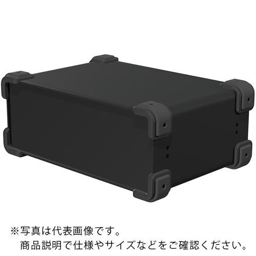 タカチ ( タカチ電機工業 ) コーナーガード付アルミケース ブラック/ブラック ( UCG32-12-22BB ) 【メーカー取寄】