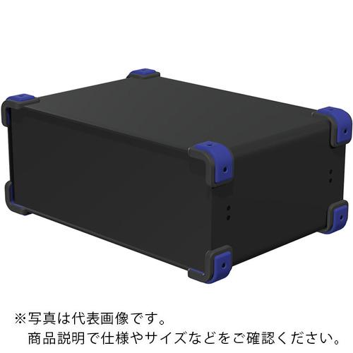 タカチ ( タカチ電機工業 ) コーナーガード付アルミケース ブラック/ネイビー ( UCG38-15-26BN ) 【メーカー取寄】