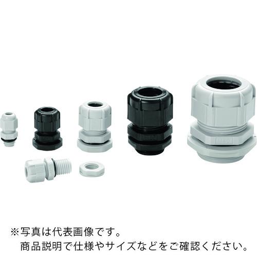 タカチ ( タカチ電機工業 ) Mネジケーブルグランド 低価格タイプ ライトグレー ( RM25L-17S-P ) 【メーカー取寄】