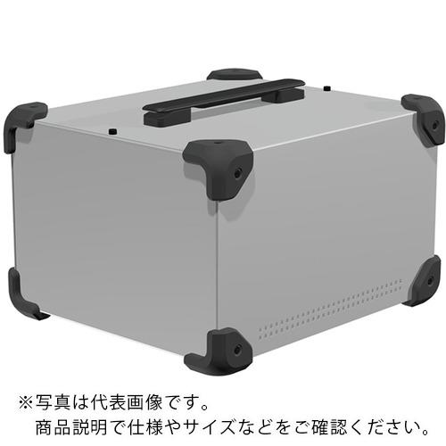 タカチ ( タカチ電機工業 ) コーナーガード付ケース メタリックシルバー/ブラック ( MCG26-18-30SB ) 【メーカー取寄】