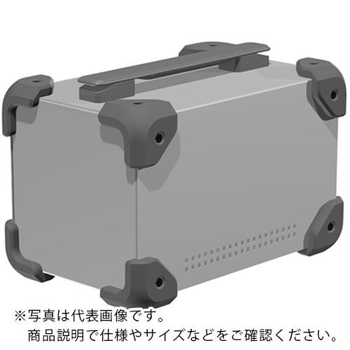 タカチ ( タカチ電機工業 ) コーナーガード付ケース メタリックシルバー/グレー ( MCG14-14-23SG ) 【メーカー取寄】