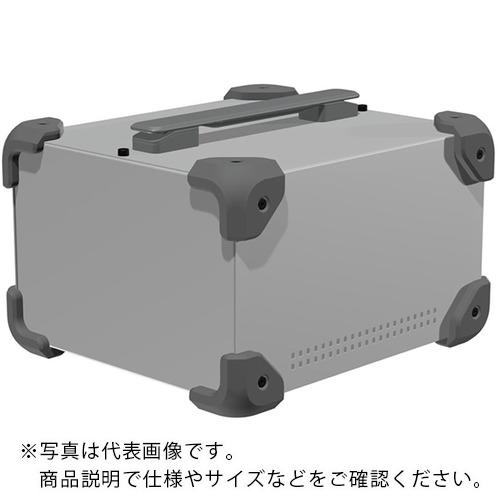 タカチ ( タカチ電機工業 ) コーナーガード付ケース メタリックシルバー/グレー ( MCG21-14-24SG ) 【メーカー取寄】
