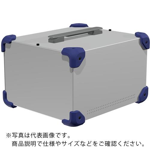 タカチ ( タカチ電機工業 ) コーナーガード付ケース メタリックシルバー/ネイビー ( MCG26-18-30SN ) 【メーカー取寄】