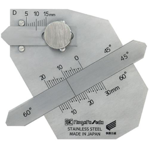 SK ( 新潟精機 ) 溶接ゲージ(開先付き異形すみ肉溶接対応/開先角度60度用) ( WGF-60 )