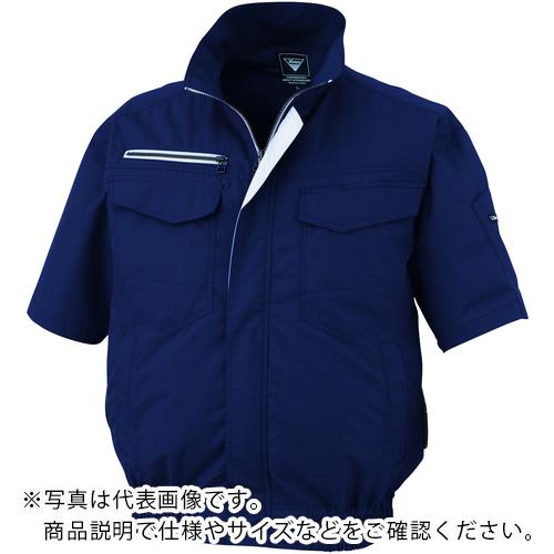 XEBEC ( ジーベック ) 空調服半袖ブルゾン ディープネイビー ( XE98032-19-3L ) 【メーカー取寄】