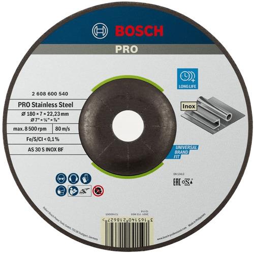 ボッシュ PRO研削砥石 ステンレス用180mm ( 2608600540 ) 【25枚セット】